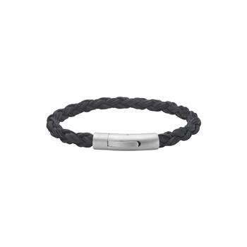 SON armbånd sort kalveskind rund flet 6mm - 23cm from Son of Noa