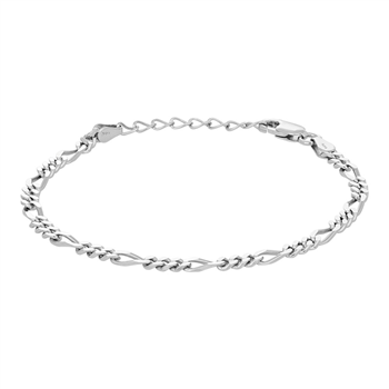 Rhd. sølv armbånd FIGARO52 3mm  from Nordahl