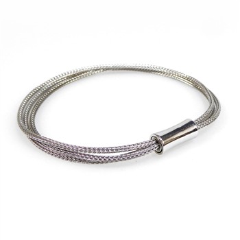 Armbånd & halskæde - 3 rk. rhodineret Sterlingsølv 21cm from San - Links of Joy