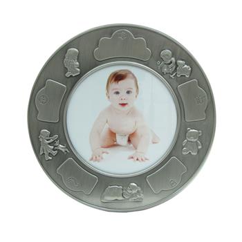 Fortinnet fotoramme (rund) m. piger from Noa Kids