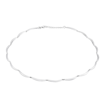 Rhod. sølvcollier BANAN from Siersbøl