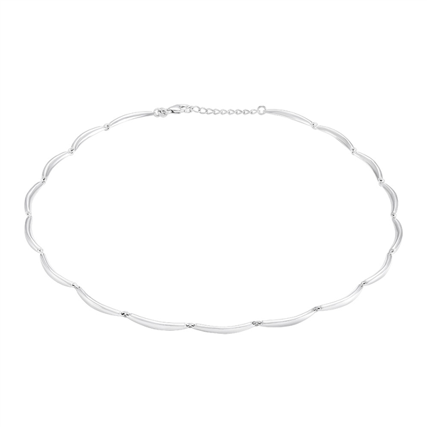 Rhod. sølvcollier BANAN from Siersbøl