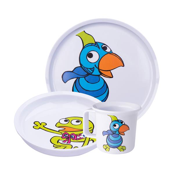 Melamin barnesæt med 3 dele m. Kaj & Andrea from Noa Kids