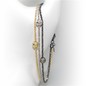 Armbånd & Halskæde - 3 rk. med 3 stk Magic Beads-Ø6mm 21cm from San - Links of Joy