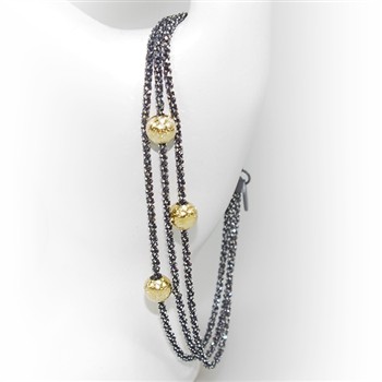 Armbånd & Halskæde - 3 rk. med 3 stk Magic Beads-Ø6mm 19cm from San - Links of Joy