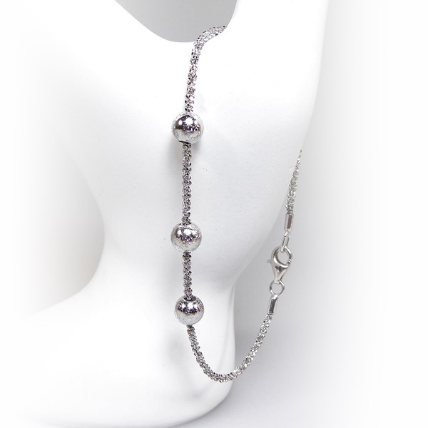 Arm - Halskæde m.3 stk Magic Beads - Ø6mm 42cm from San - Links of Joy