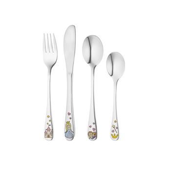 Rustfrit stål bestik Prinsesse m. emalje from Noa Kids