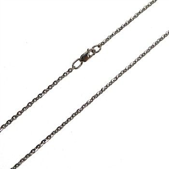 Armbånd & halskæde - Mirror Anchor - Sterlingsilver/rhodium 0,5mm 21cm from San - Links of Joy