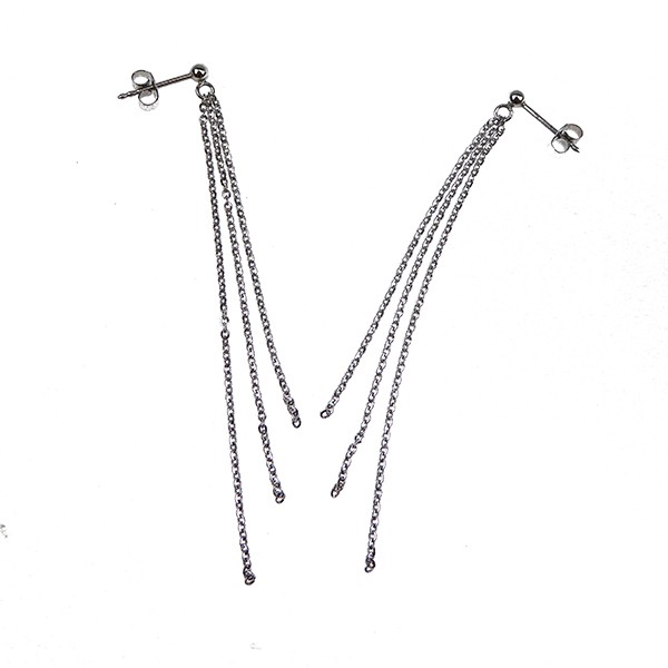 Øreringe - DiamondCut sterlingsølv/rhodium  from San - Links of Joy