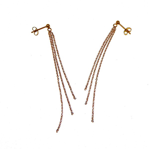 Øreringe - DiamondCut sterlingsølv/rose  from San - Links of Joy