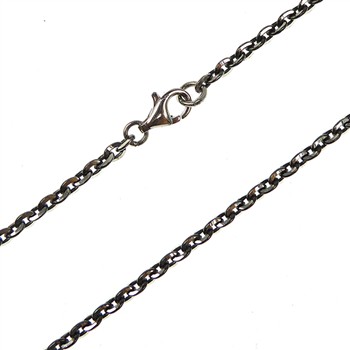 Armbånd & halskæde - Mirror Anchor - Sterling/Ruthenium 0,8mm 21cm from San - Links of Joy