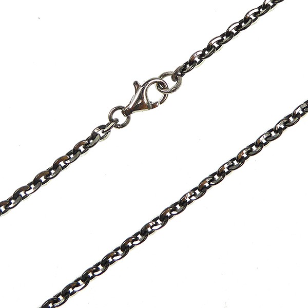 Armbånd & halskæde - Mirror Anchor - Sterling/Ruthenium 0,8mm 16cm from San - Links of Joy
