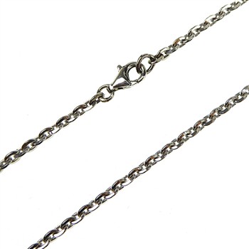 Armbånd & halskæde - Mirror Anchor - Sterling/Rhodium 0,8mm 21cm from San - Links of Joy