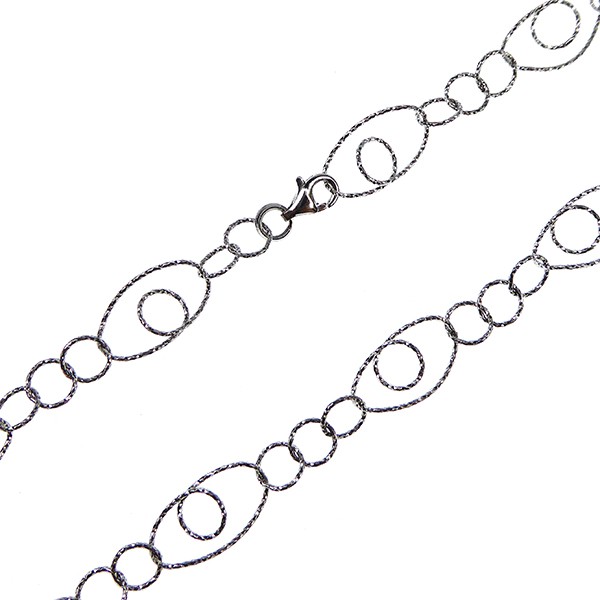 Brace/Necklace-Sterlingsilver/rhodium 21cm from San - Links of Joy