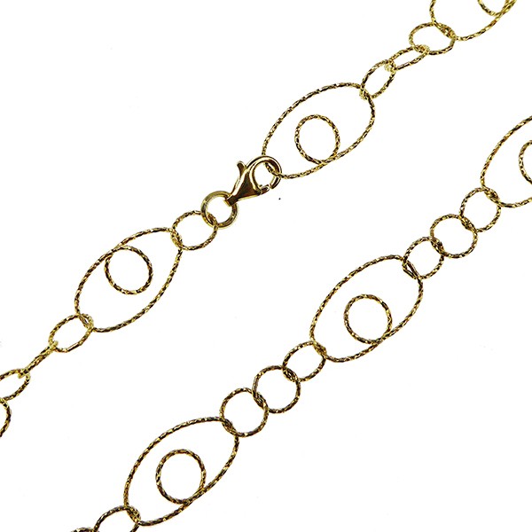 Brace/Necklace-Sterlingsilver/goldplated 42cm from San - Links of Joy