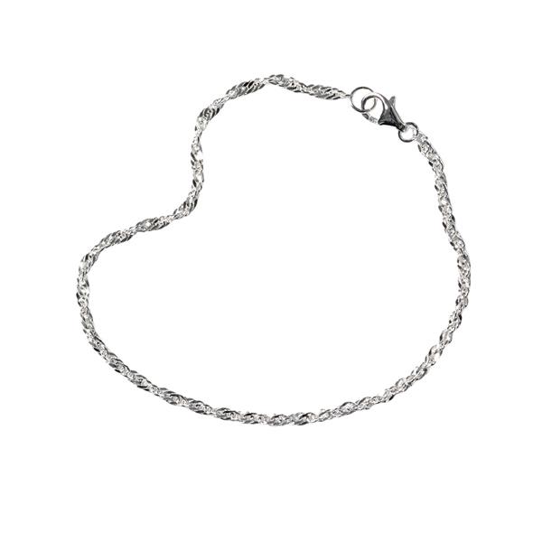 Singapore kæde 2mm - Armbånd & Halskæde - 925/Blank 20cm from San - Links of Joy