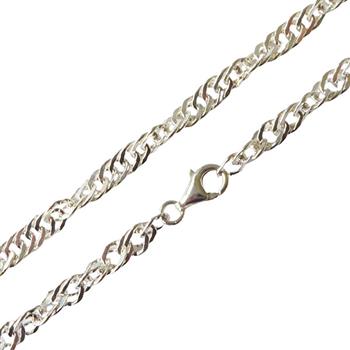 Singapore chain 5mm - Armbånd & halskæde - 925/Forgyldt 21cm from San - Links of Joy