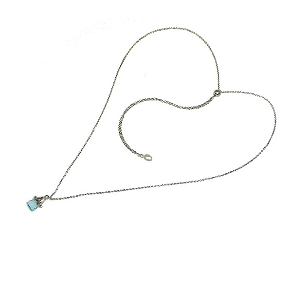 Halskæde - Længde justeres trinløs.Topas.Rhodineret 80cm from San - Links of Joy