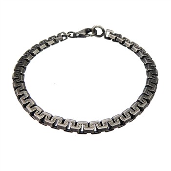 Armbånd & halskæde -  Let oxyderet 5,5x3,1mm 23cm from San - Links of Joy