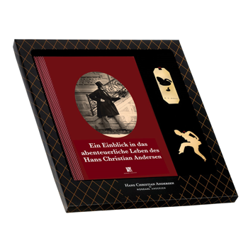 Book set with hanging and bookmark - gilded, German, from H.C. Andersen Home
