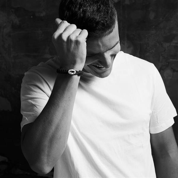 FSTS sort armbånd m forg lås 06 from Aagaard