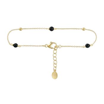 Armbånd i forgyldt sølv med sort onyx from Blicher Fuglsang