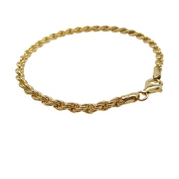 3,5mm Bjørn Borg - Cordel kæde i Let Oxyderet Sterlingsølv - Armbånd & Halskæde 60cm from San - Links of Joy