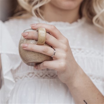 14KT HV.D.RING BRILL.1X0,07CT WPI from Aagaard