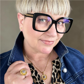 Sunshine ankelkæde i stål - 22 cm + 4 cm i forlænger from Blicher Fuglsang