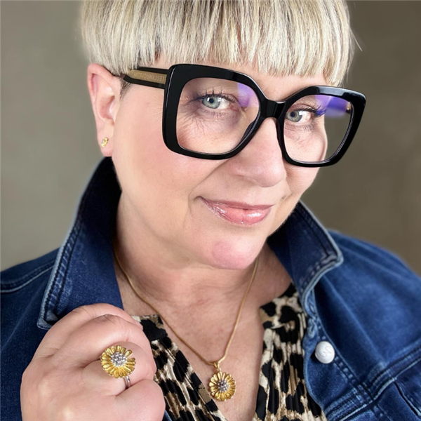 Sunshine ankelkæde i stål - 22 cm + 4 cm i forlænger from Blicher Fuglsang