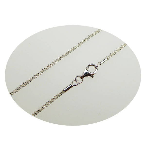 Armbånd & halskæde - Blank/925 DiamondCut 1,8mm i diameter 18cm from San - Links of Joy