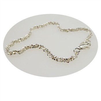 Armbånd & halskæde - Blank/925 DiamondCut 2,8mm i diameter 21cm from San - Links of Joy