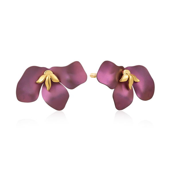 Sølvforgyldt ørestikker from Støvring Design