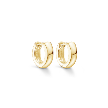 Sølvforgyldt creoler from Støvring Design