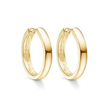 Sølvforgyldt creoler from Støvring Design