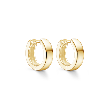 Sølvforgyldt creoler from Støvring Design