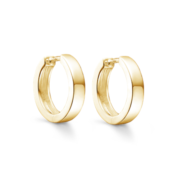 Sølvforgyldt creoler from Støvring Design