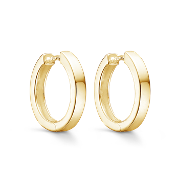 Sølvforgyldt creoler from Støvring Design