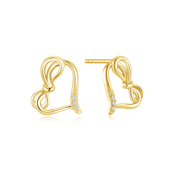 Sølvforgyldt ørestikker from Støvring Design