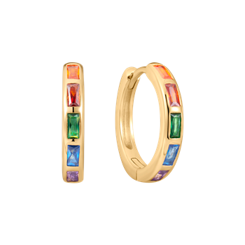 Sølvforgyldt creoler from Støvring Design