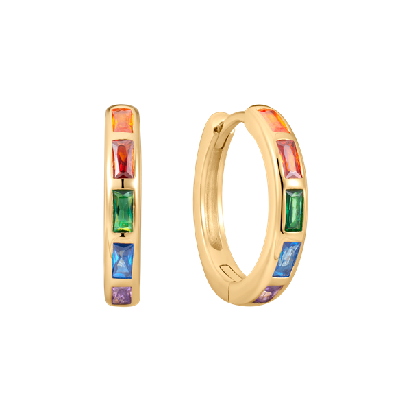 Sølvforgyldt creoler from Støvring Design