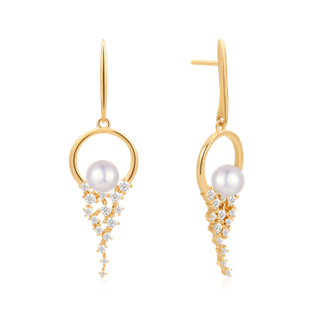 Sølvforgyldt ørehænger from Støvring Design