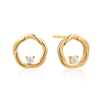 Sølvforgyldt ørestikker from Støvring Design