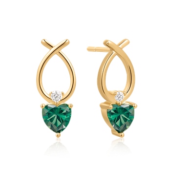 Sølvforgyldt ørestikker from Støvring Design