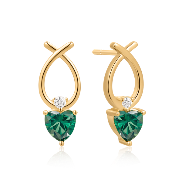 Sølvforgyldt ørestikker from Støvring Design