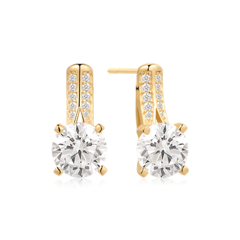 Sølvforgyldt ørestikker from Støvring Design