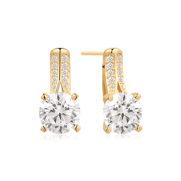 Sølvforgyldt ørestikker from Støvring Design