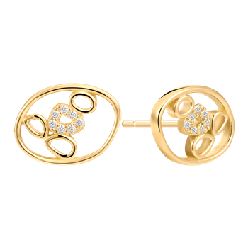 Sølvforgyldt ørestikker from Støvring Design