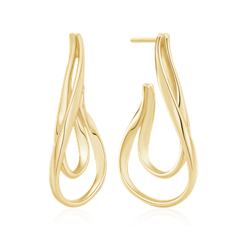 Sølvforgyldt ørestikker from Støvring Design
