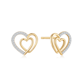 Sølvforgyldt ørestikker from Støvring Design